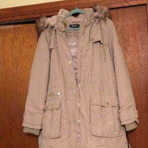 Warm, beautiful NEW DNKY winter parka jacket